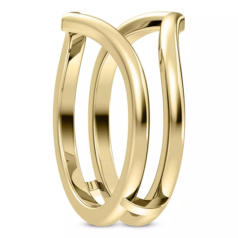 14K Yellow Gold Patsy Chevron Enhancer
