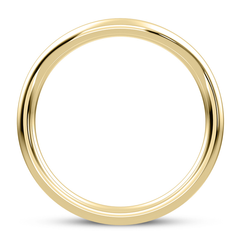 18K Yellow Gold Serene Curved Band