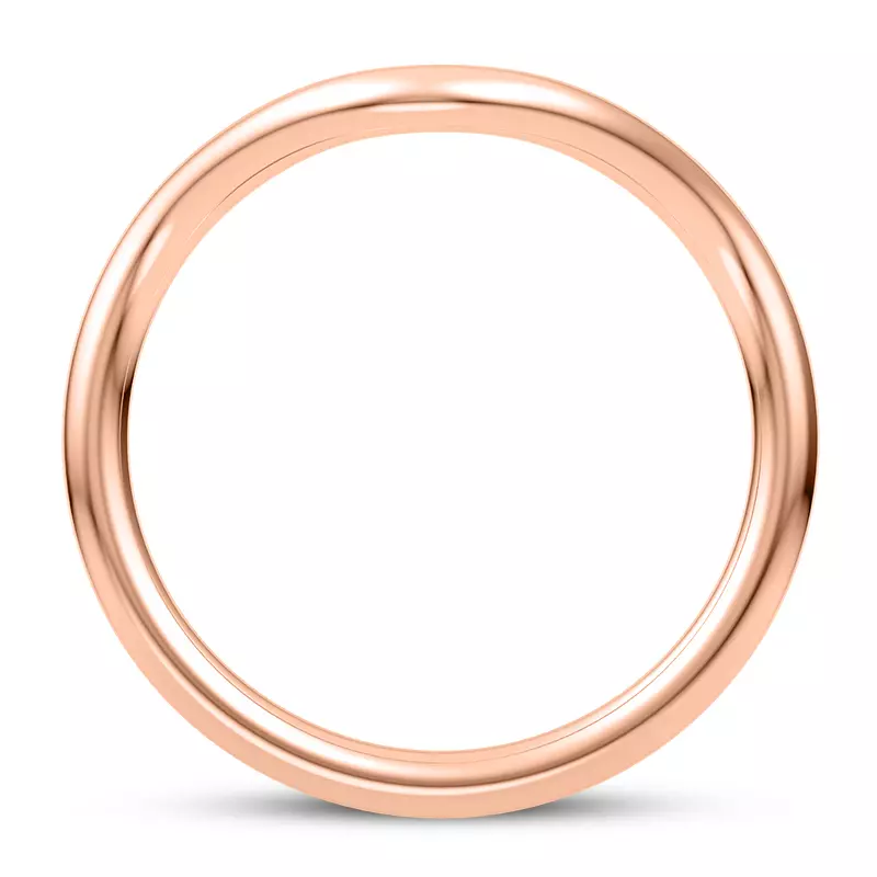 14K Rose Gold Aya Wide Curved Band