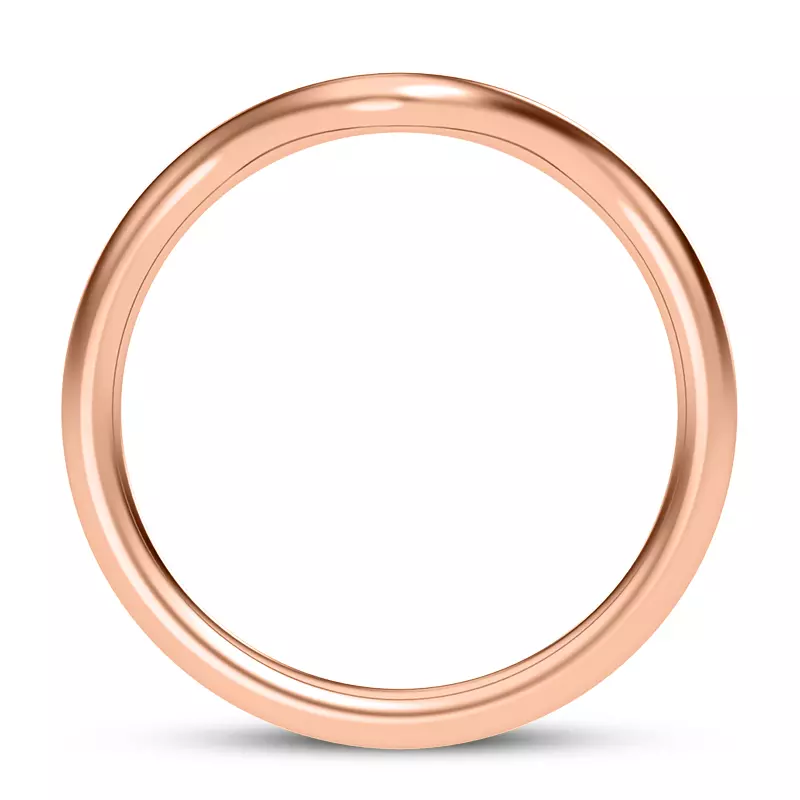 14K Rose Gold Marni Wide Curved Band