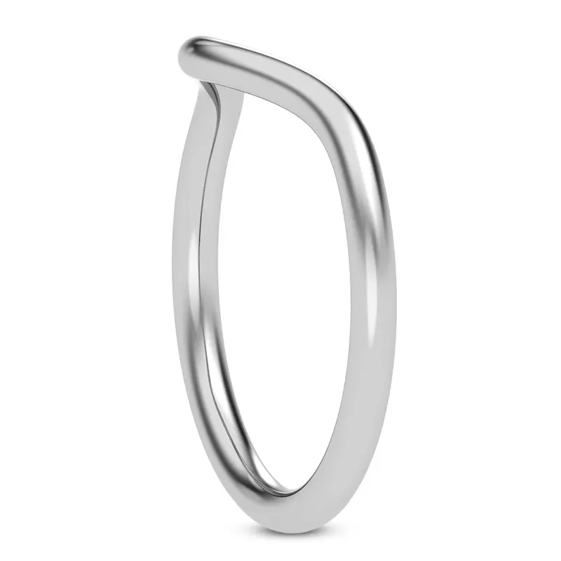 Platinum Marni Wide Curved Band