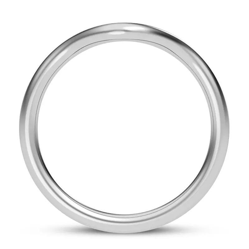 Platinum Marni Wide Curved Band