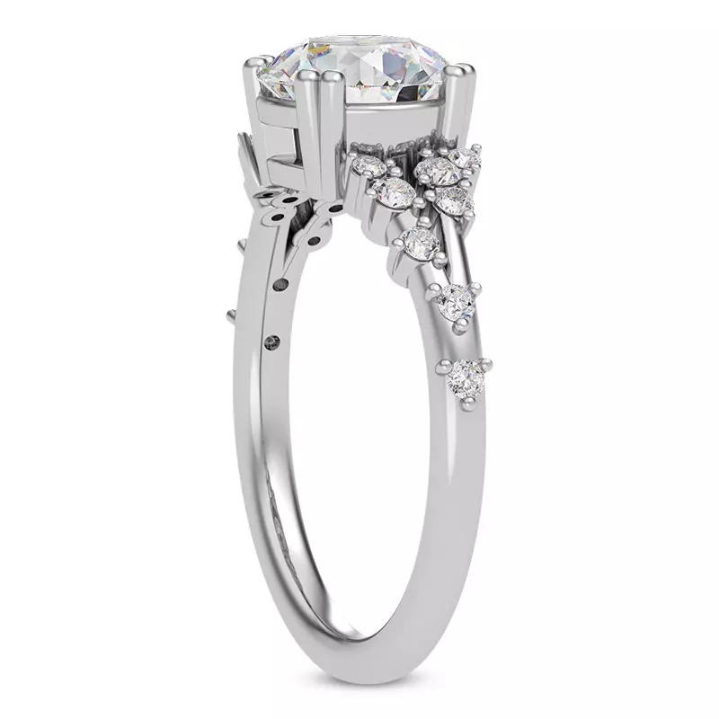 Platinum Symphony Scattered Engagement ring