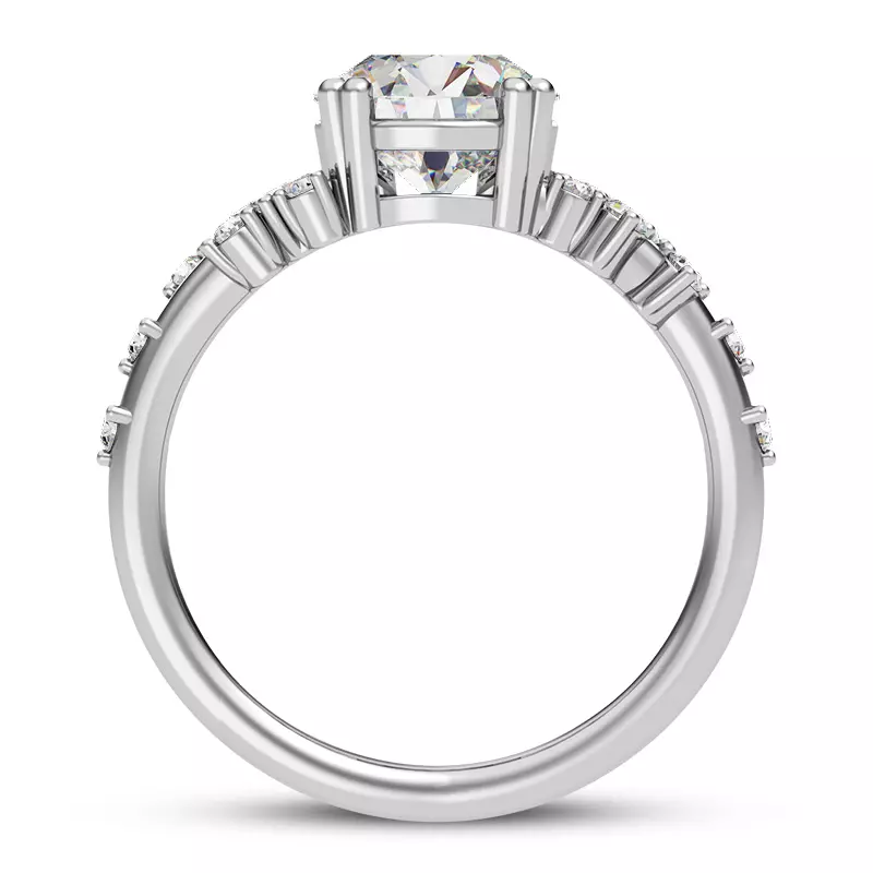 Platinum Symphony Scattered Engagement ring