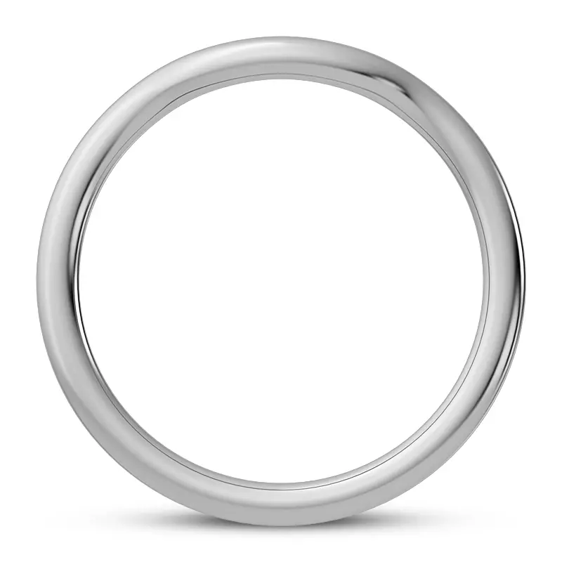 Platinum Mavrica Curved Band