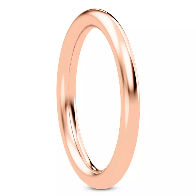 14K Rose Gold Colore Classic Band
