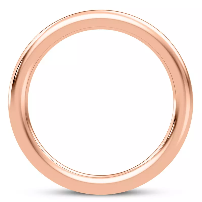 14K Rose Gold Colore Classic Band