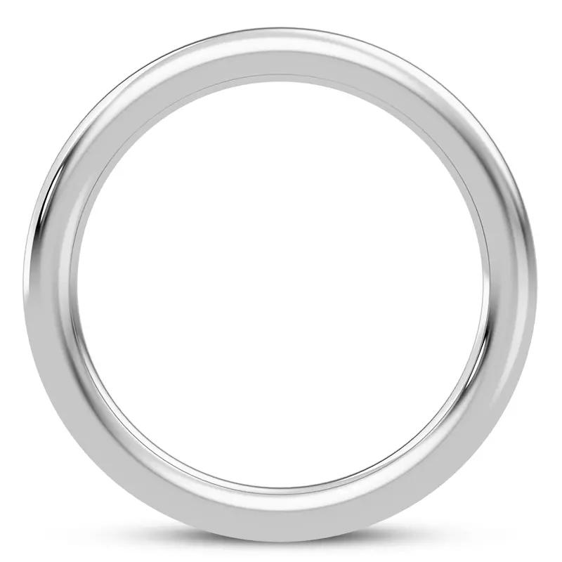 18K White Gold Colore Classic Band
