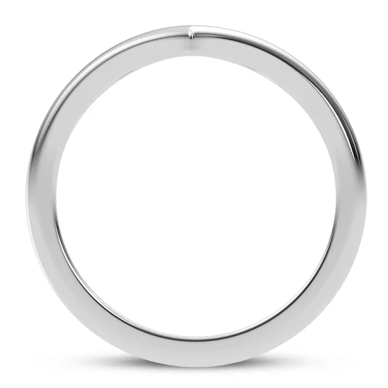 Platinum Bernice Chevron Polished Band