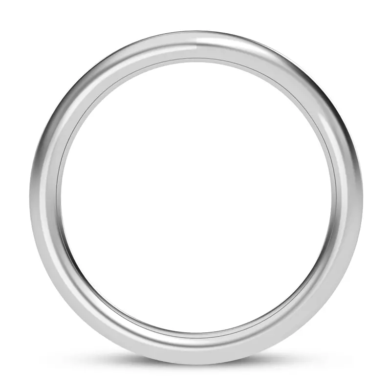 Platinum Princesa Curved Band