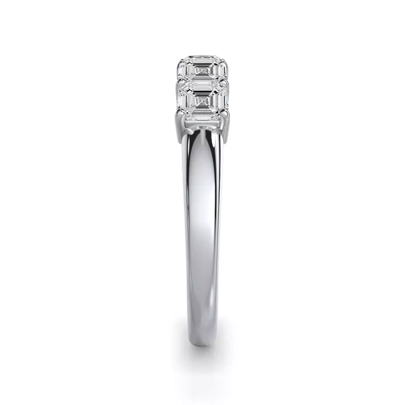 Platinum Asscher Cut Diamond 5 Stone Ring (1.00 ct. tw.)