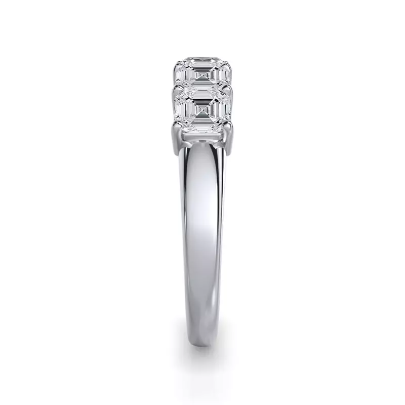 Platinum Asscher Cut Diamond 5 Stone Ring (1.50 ct. tw.)
