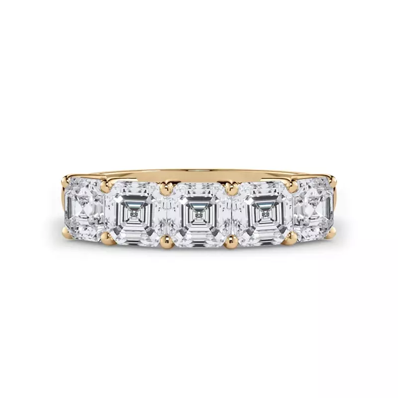 Asscher Cut Lab Diamond 5 Stone Ring (2.00 ct. tw.)