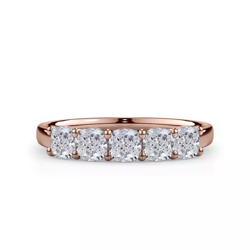 Cushion Cut Diamond 5 Stone Ring (1.00 ct. tw.)