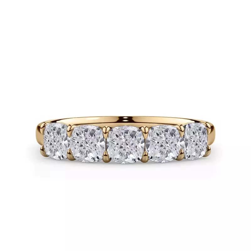 Cushion Cut Lab Diamond 5 Stone Ring (1.50 ct. tw.)