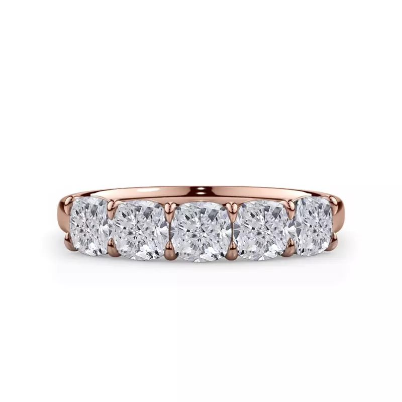 Cushion Cut Lab Diamond 5 Stone Ring (1.50 ct. tw.)