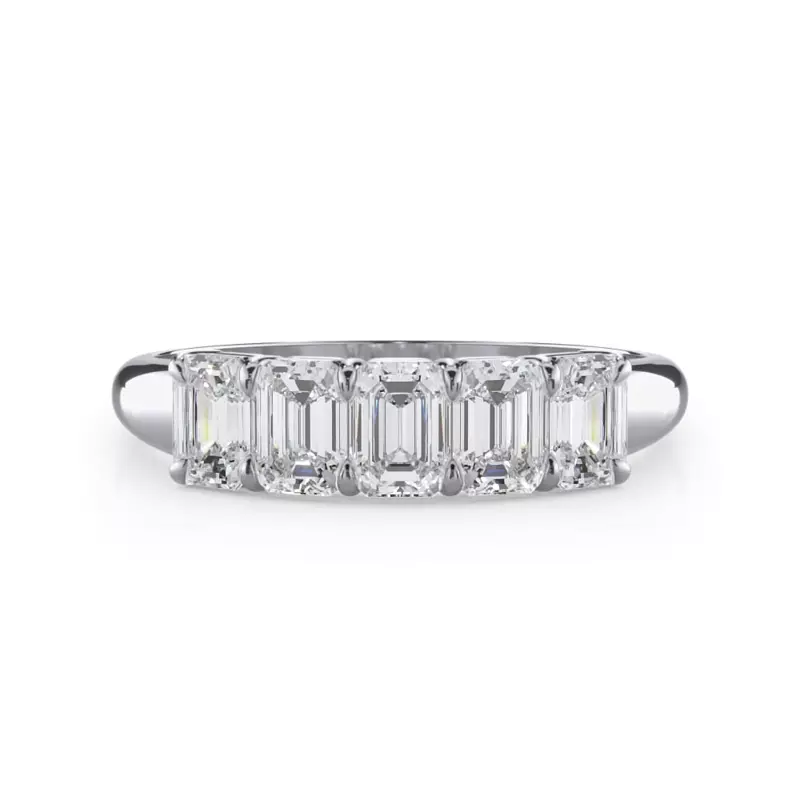 Emerald Cut Diamond 5 Stone Ring (1.00 ct. tw.)