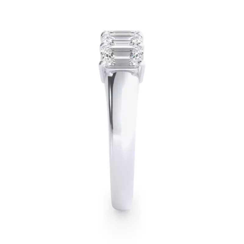 Platinum Emerald Cut Diamond 5 Stone Ring (2.00 ct. tw.)