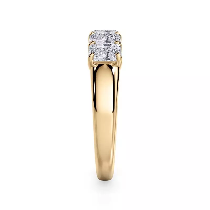 14K Yellow Gold Radiant Cut Lab Diamond 5 Stone Ring (1.00 ct. tw.)