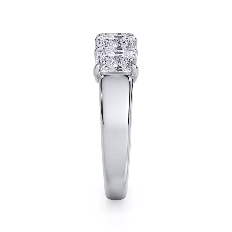 18K White Gold Radiant Cut Diamond 5 Stone Ring (1.50 ct. tw.)