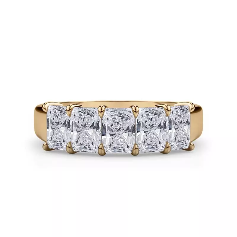 Radiant Cut Lab Diamond 5 Stone Ring (2.00 ct. tw.)