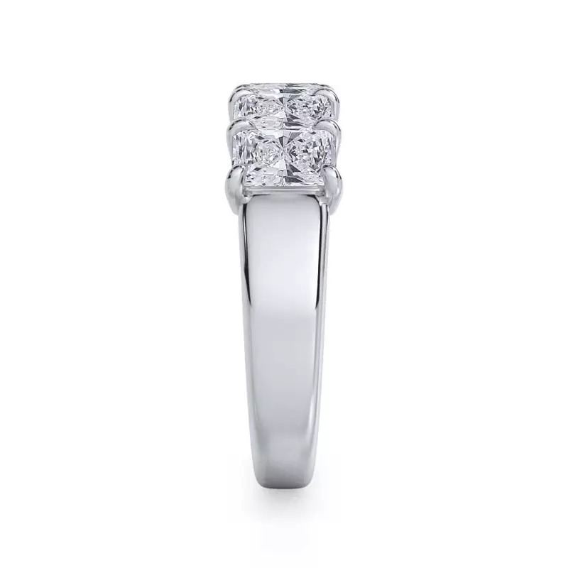 18K White Gold Radiant Cut Diamond 5 Stone Ring (2.00 ct. tw.)