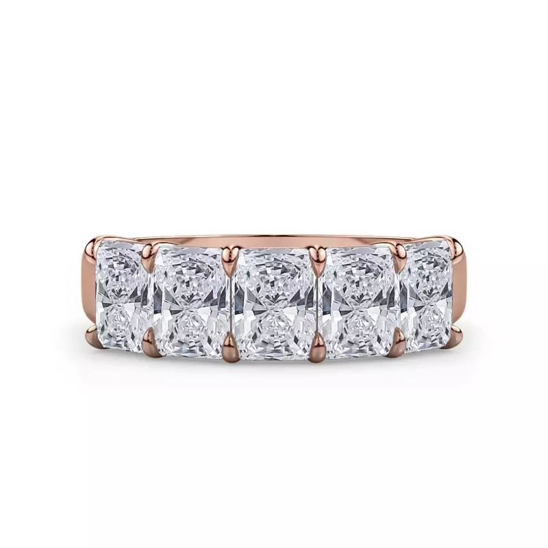 Radiant Cut Lab Diamond 5 Stone Ring (2.50 ct. tw.)