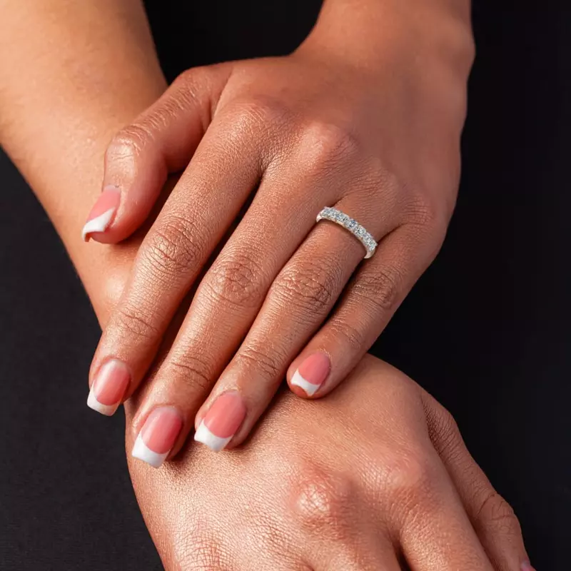 14K Rose Gold Asscher Cut Diamond 7 Stone Ring (1.00 ct. tw.)