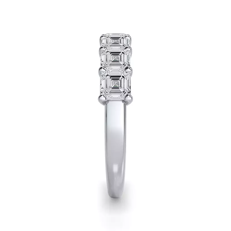 Platinum Asscher Cut Lab Diamond 7 Stone Ring (1.50 ct. tw.)