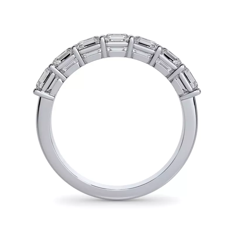 Platinum Asscher Cut Lab Diamond 7 Stone Ring (1.50 ct. tw.)