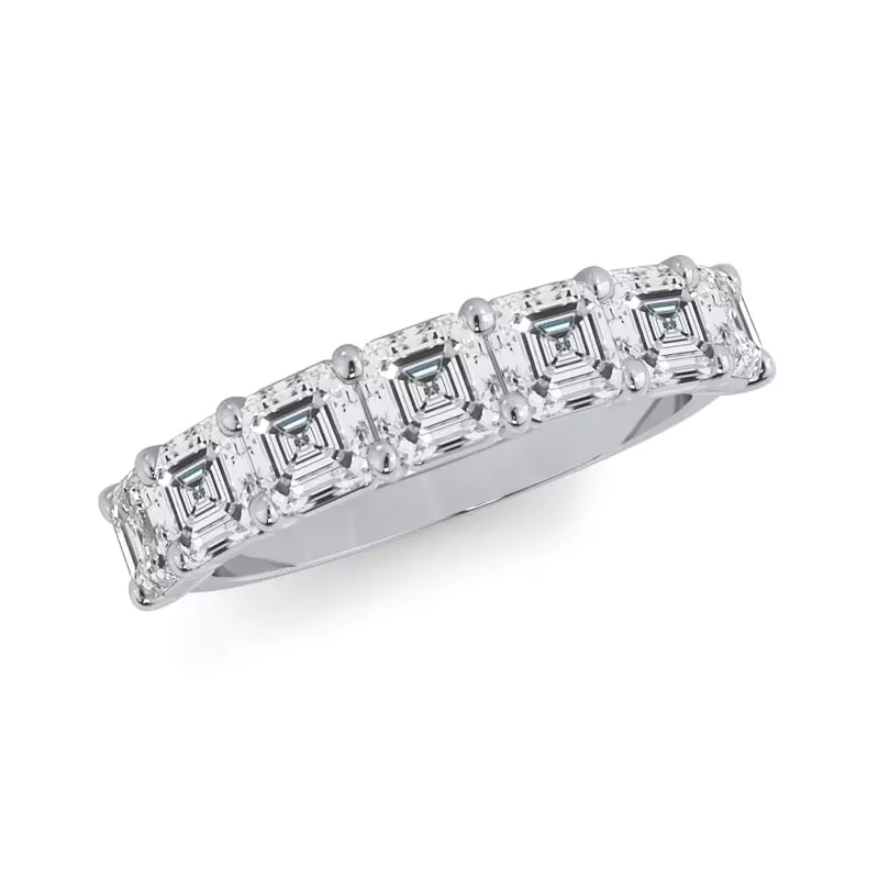 Platinum Asscher Cut Diamond 7 Stone Ring (2.00 ct. tw.)