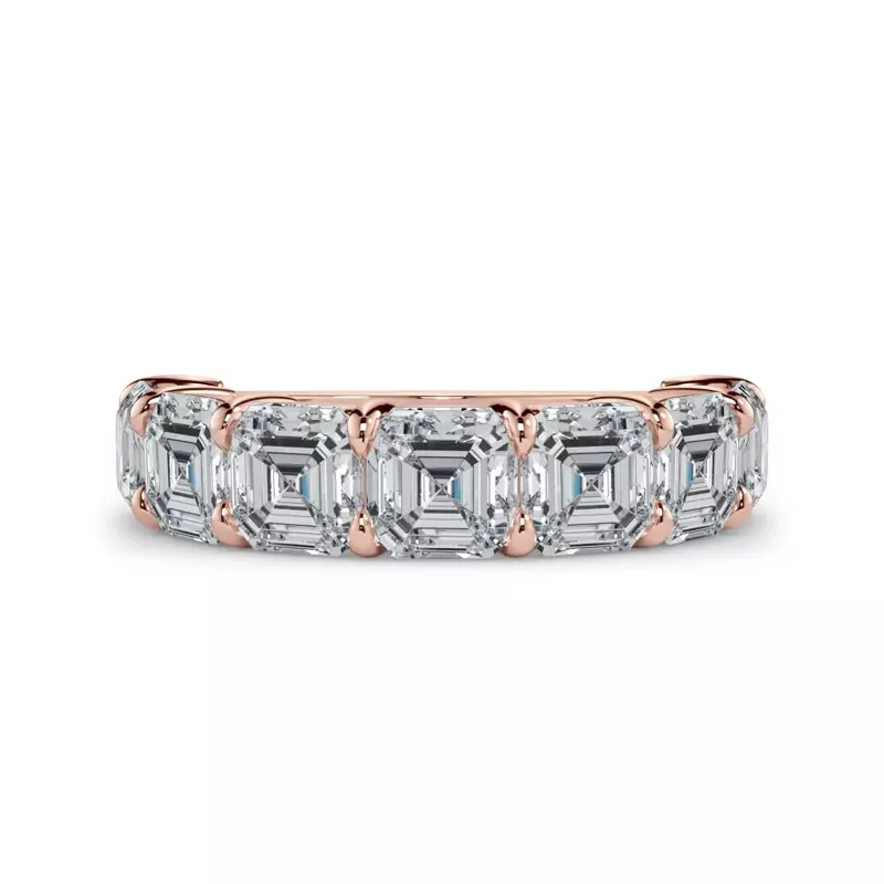 Asscher Cut Lab Diamond 7 Stone Ring (5.00 ct. tw.)