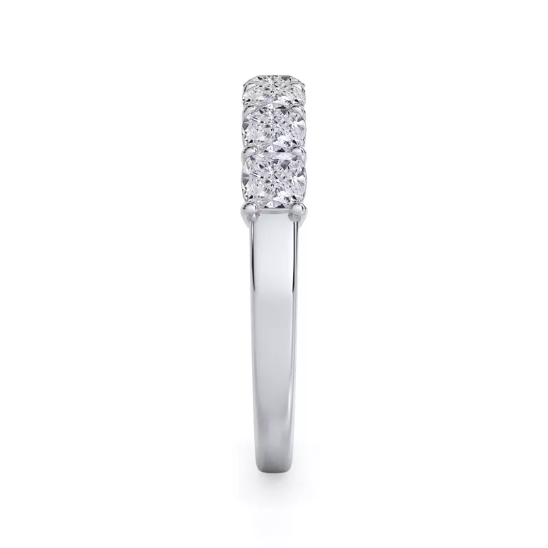 Platinum Cushion Cut Lab Diamond 7 Stone Ring (1.00 ct. tw.)