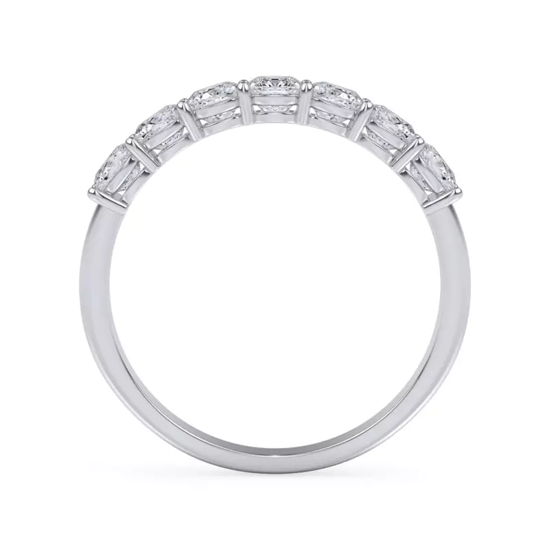 Platinum Cushion Cut Lab Diamond 7 Stone Ring (1.00 ct. tw.)