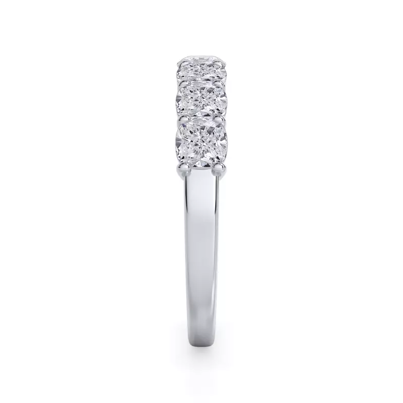 Platinum Cushion Cut Lab Diamond 7 Stone Ring (1.50 ct. tw.)