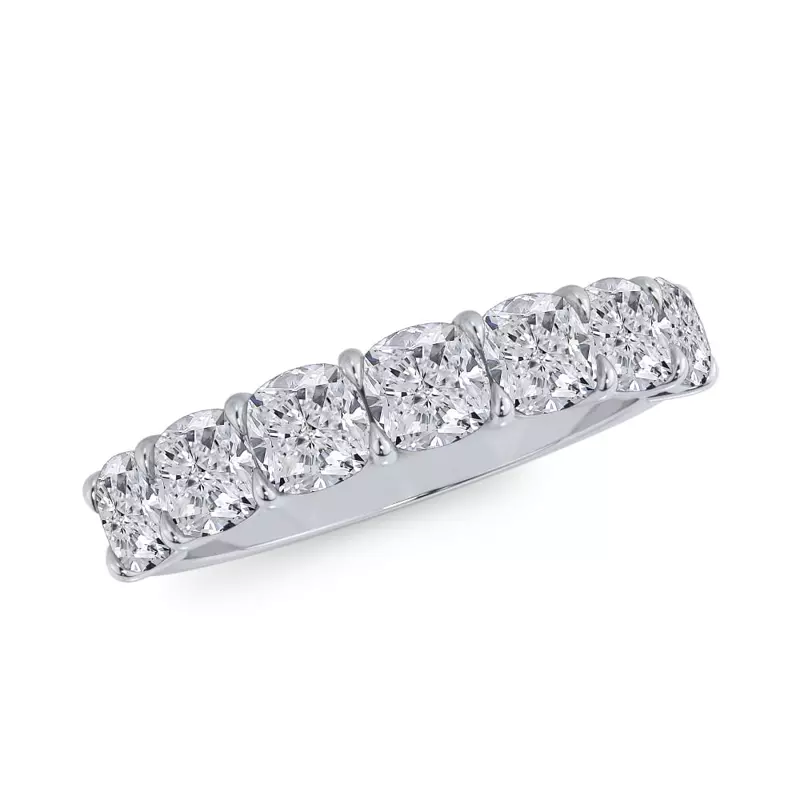 Platinum Cushion Cut Lab Diamond 7 Stone Ring (2.00 ct. tw.)