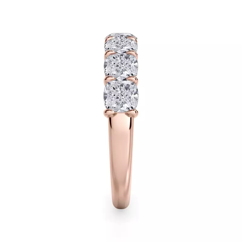 18K Rose Gold Cushion Cut Diamond 7 Stone Ring (2.00 ct. tw.)
