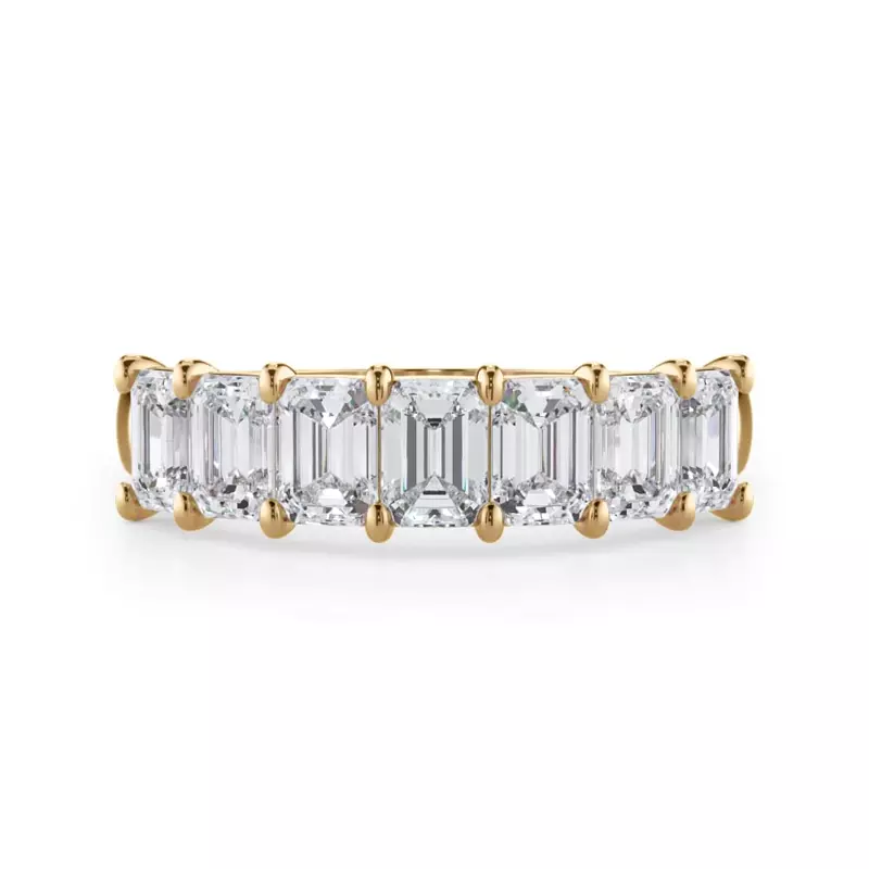 Emerald Cut Lab Diamond 7 Stone Ring (1.50 ct. tw.)
