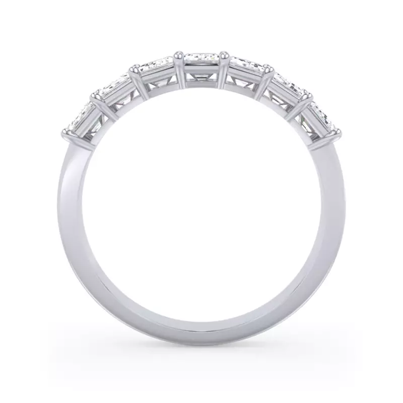 Platinum Emerald Cut Lab Diamond 7 Stone Ring (1.50 ct. tw.)