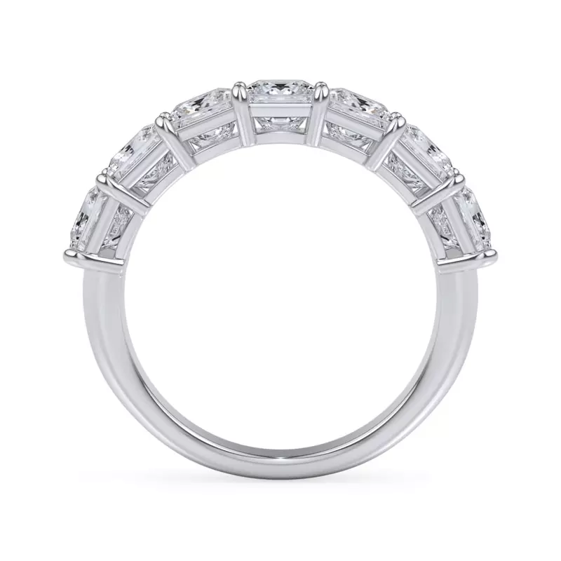 Platinum Princess Cut Lab Diamond 7 Stone Ring (3.00 ct. tw.)