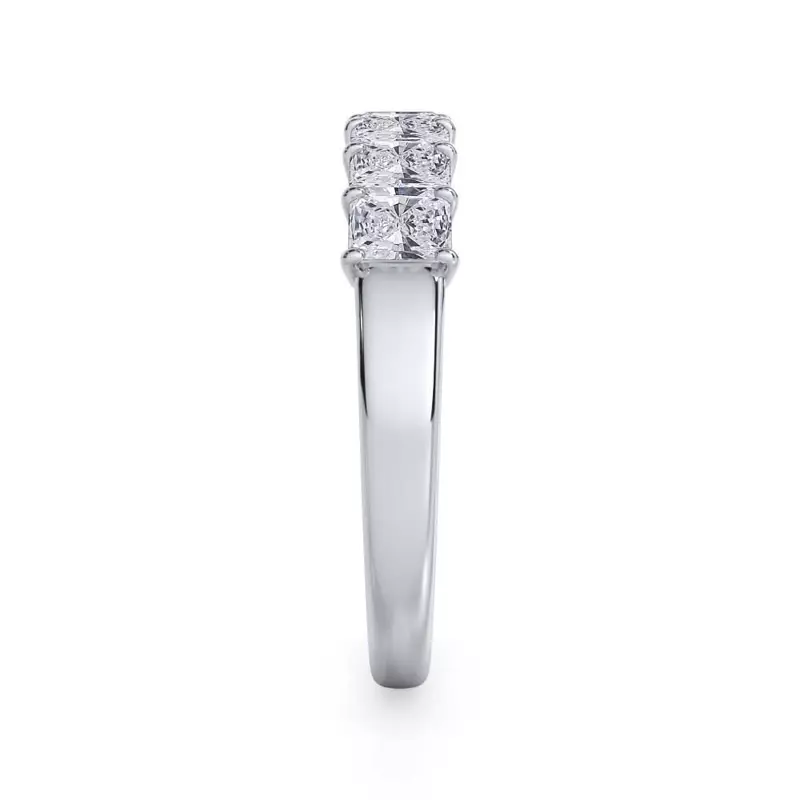 14K White Gold Radiant Cut Diamond 7 Stone Ring (1.00 ct. tw.)