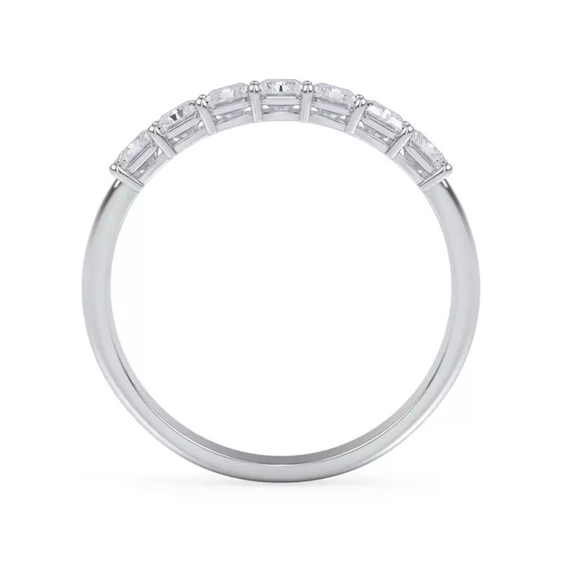 14K White Gold Radiant Cut Diamond 7 Stone Ring (1.00 ct. tw.)