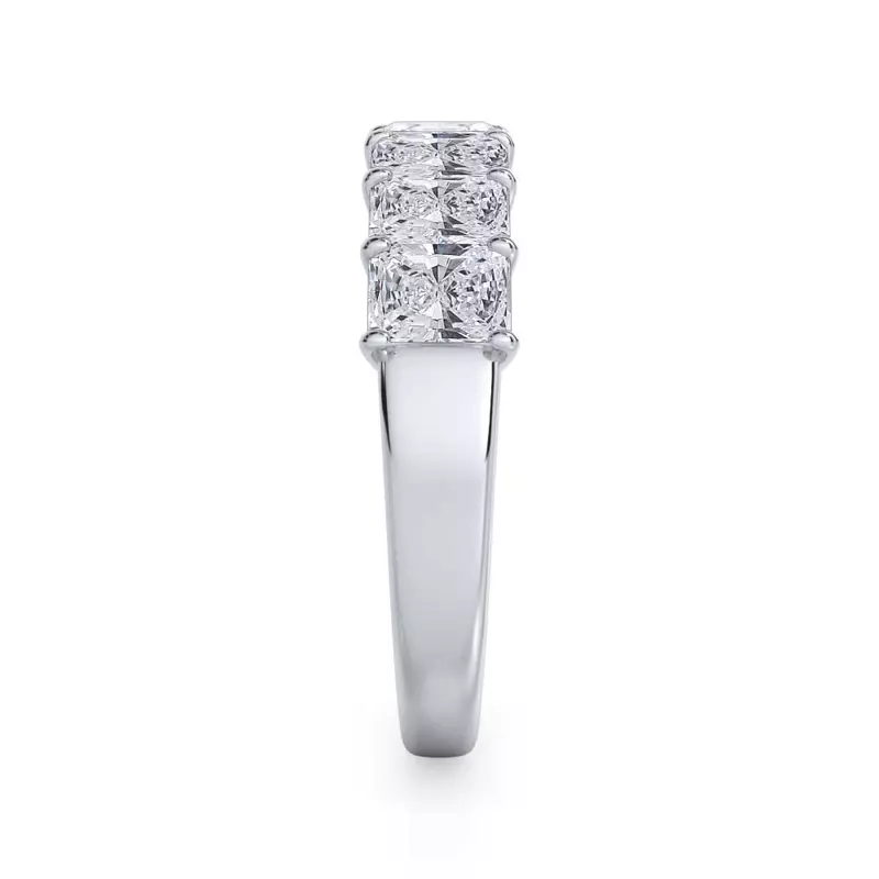 14K White Gold Radiant Cut Diamond 7 Stone Ring (1.50 ct. tw.)