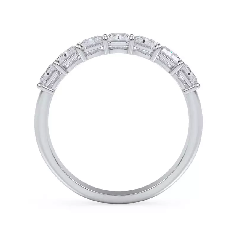 14K White Gold Radiant Cut Diamond 7 Stone Ring (1.50 ct. tw.)