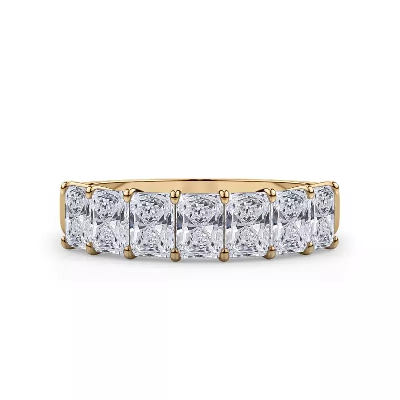 14K Yellow Gold Radiant Cut Diamond 7 Stone Ring (1.50 ct. tw.)