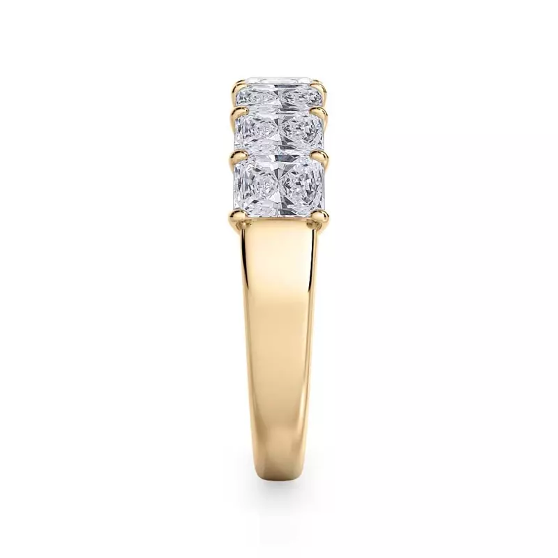 14K Yellow Gold Radiant Cut Diamond 7 Stone Ring (1.50 ct. tw.)