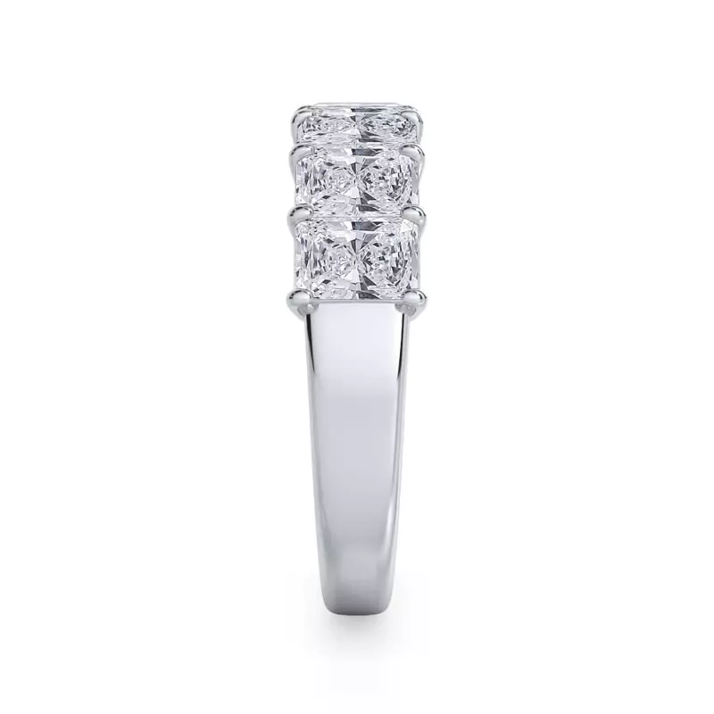 14K White Gold Radiant Cut Lab Diamond 7 Stone Ring (2.00 ct. tw.)