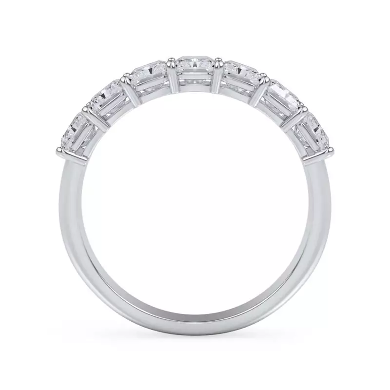 14K White Gold Radiant Cut Lab Diamond 7 Stone Ring (2.00 ct. tw.)