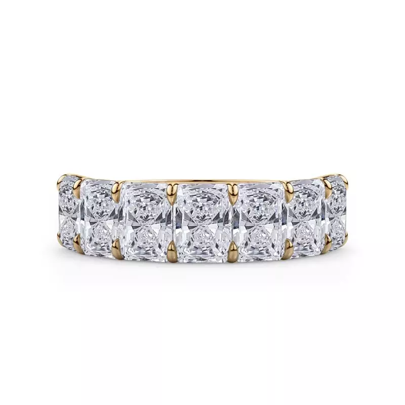 Radiant Cut Lab Diamond 7 Stone Ring (5.00 ct. tw.)