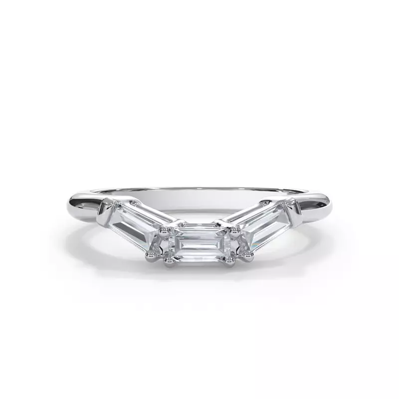 Platinum Bellora Baguette Band